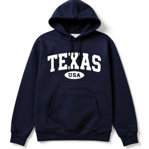Texas USA Hoodie – Classic Navy Blue Sweatshirt for Men and Women