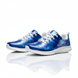 Galaxy Print Sneakers for Women and Men – Cosmic Space Design Lace-Up Shoes